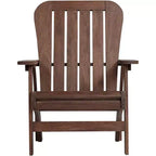 Teal Island Designs Dylan Dark Wood Outdoor Adirondack Chairs Set of 2