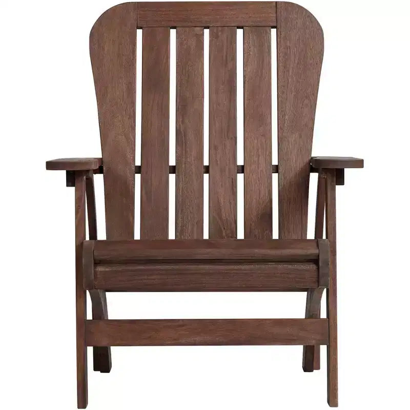 Teal Island Designs Dylan Dark Wood Outdoor Adirondack Chairs Set of 2