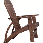 Teal Island Designs Dylan Dark Wood Outdoor Adirondack Chairs Set of 2