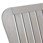 Teal Island Designs Dylan Gray Wash Wood Porch or Patio Adirondack Chairs Set of 2