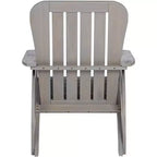 Teal Island Designs Dylan Gray Wash Wood Porch or Patio Adirondack Chairs Set of 2