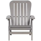 Teal Island Designs Dylan Gray Wash Wood Porch or Patio Adirondack Chairs Set of 2