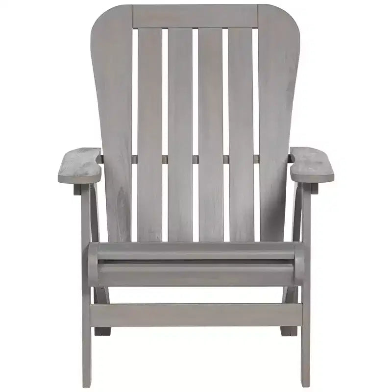 Teal Island Designs Dylan Gray Wash Wood Porch or Patio Adirondack Chairs Set of 2