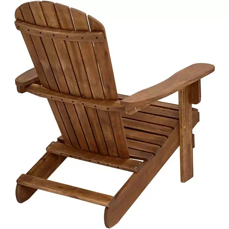 Teal Island Designs Cape Cod Natural Wood Adirondack Chairs Set of 2