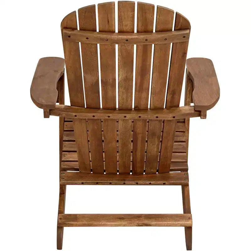 Teal Island Designs Cape Cod Natural Wood Adirondack Chairs Set of 2