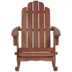 Teal Island Designs Chandler Sedie a Dondolo Adirondack Scure Naturali Set da 2