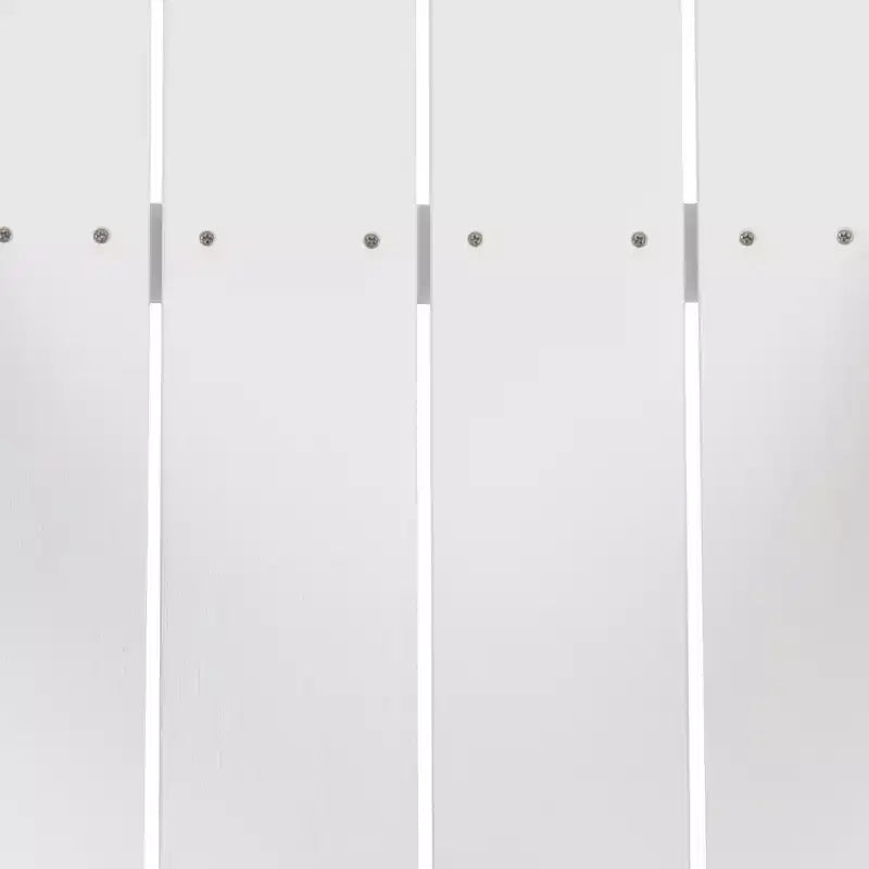 Merrick Lane Set of 4 All-Weather Poly Resin Wood Adirondack Chairs in White