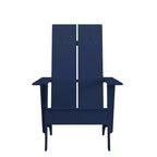 Flash Furniture Set of 2 Sawyer Modern All-Weather Poly Resin Wood Adirondack Chairs
