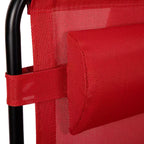 Flash Furniture Sedia a sdraio reclinabile pieghevole in rete con gravità zero, con cuscino e vassoio portabicchieri, set da 2