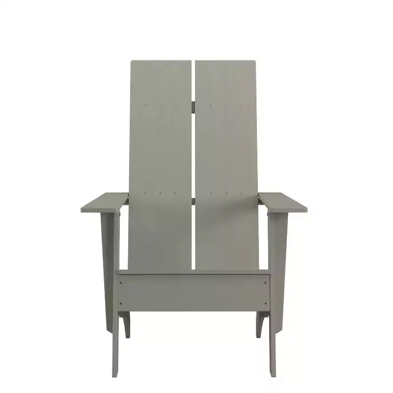 Merrick Lane Set of 4 Modern All-Weather Poly Resin Wood Adirondack Chairs
