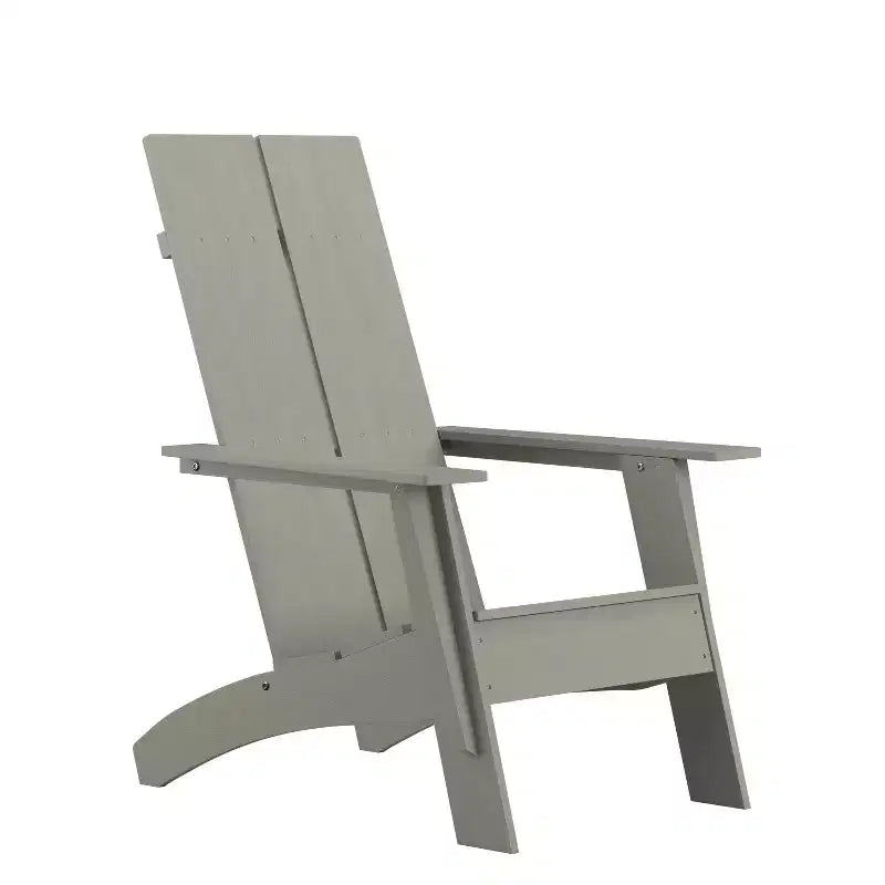 Sedia Adirondack in legno di poliresina per esterni Merrick Lane Modern 2 Slat Back