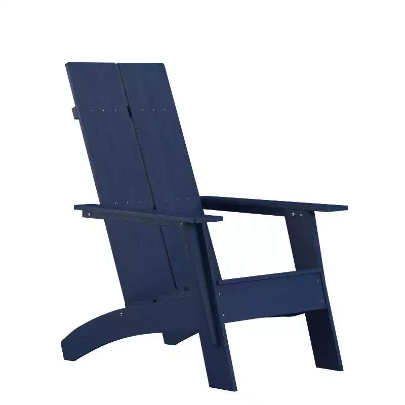 Sedia Adirondack in legno di poliresina per esterni Merrick Lane Modern 2 Slat Back