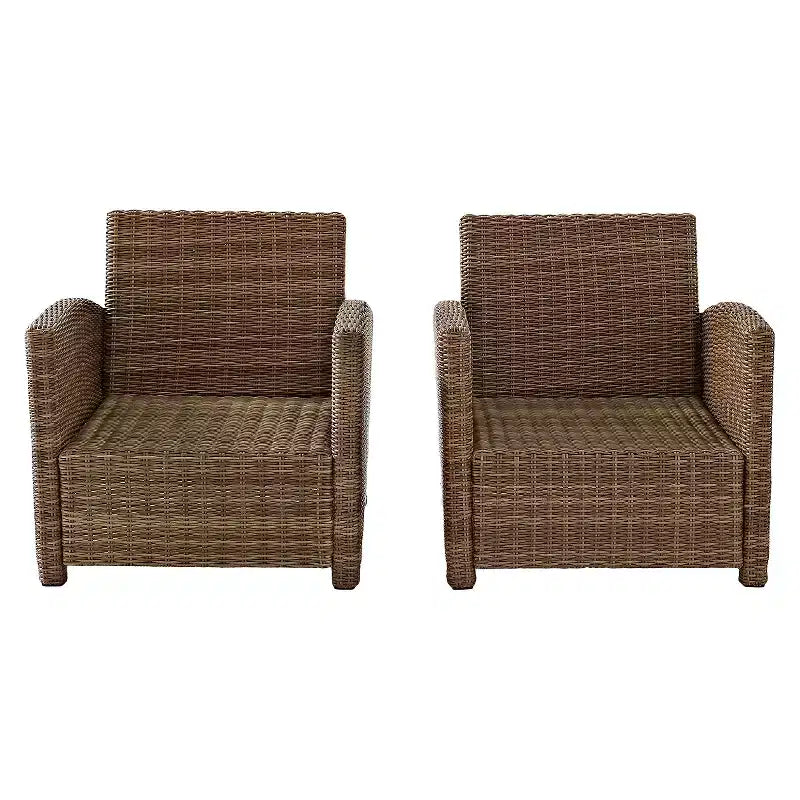 Bradenton 2pc Outdoor Wicker Armchair Set - Crosley
