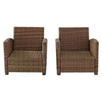 Bradenton 2pc Outdoor Wicker Armchair Set - Crosley