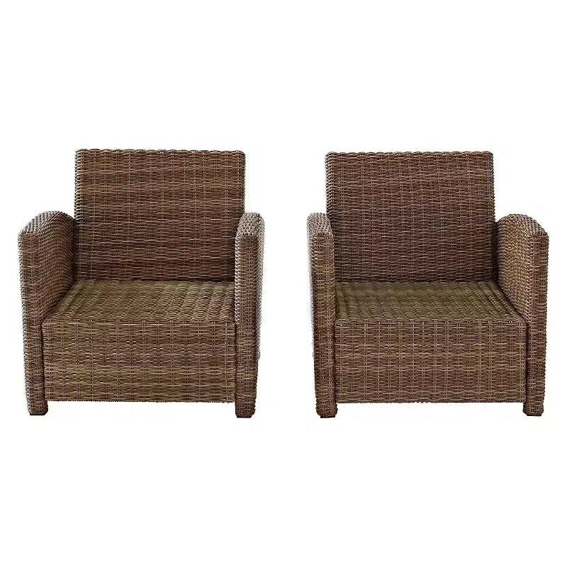 Bradenton 2pc Outdoor Wicker Armchair Set - Crosley