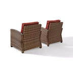 Bradenton 2pc Outdoor Wicker Armchair Set - Crosley