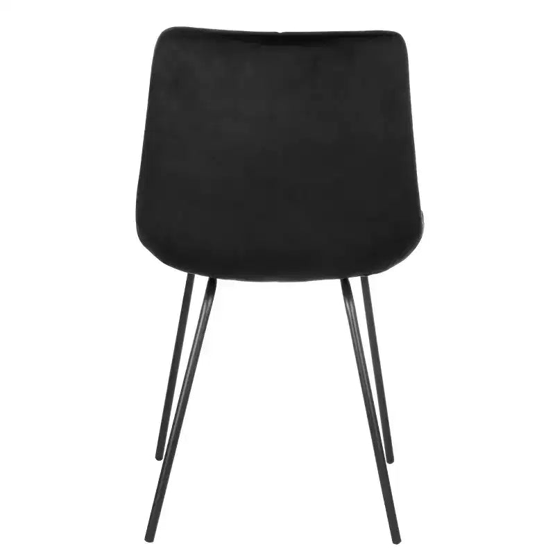 Elama 2 Piece Tufted Chair in Brown with Metal Legs