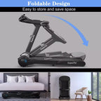 Tapis roulant pieghevole Costway 2,25HP con display touch LED