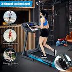 Tapis roulant elettrico pieghevole Costway 2.25HP per la corsa e l'esercizio a casa