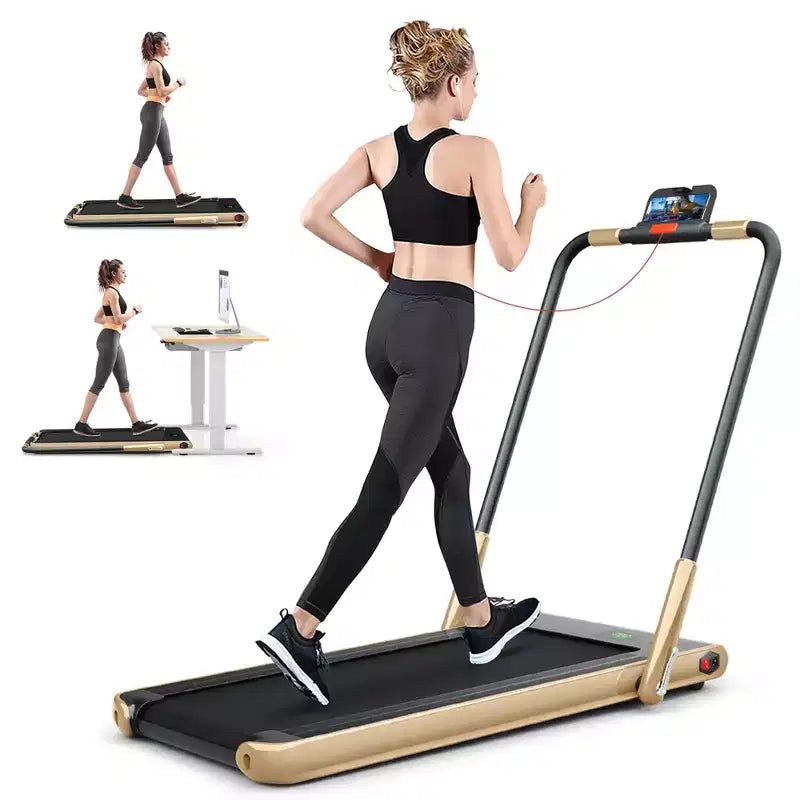 Costway Tapis Roulant Pieghevole 2 in 1 Sotto la Scrivania 2,25HP con Telecomando