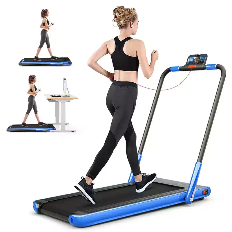 Costway Tapis Roulant Pieghevole 2 in 1 Sotto la Scrivania 2,25HP con Telecomando
