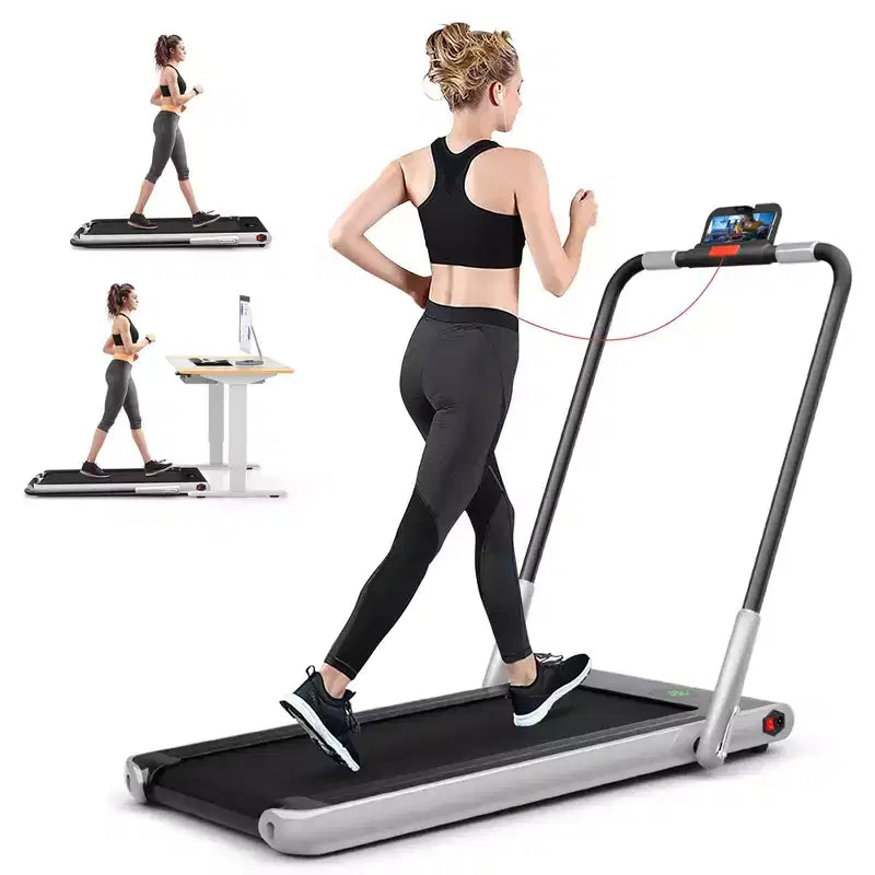 Costway Tapis Roulant Pieghevole 2 in 1 Sotto la Scrivania 2,25HP con Telecomando