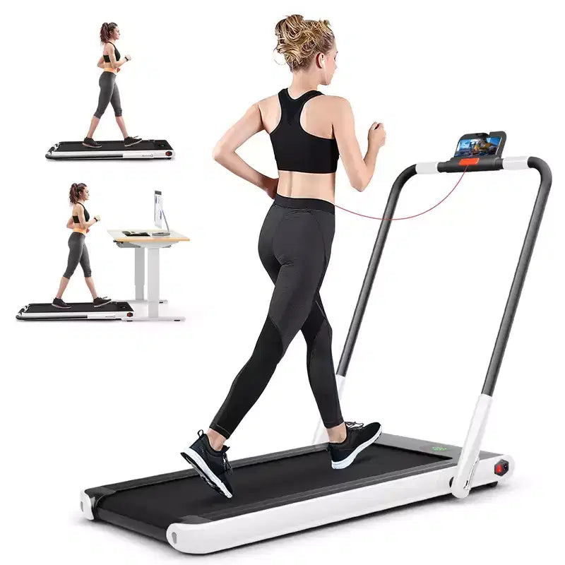 Costway Tapis Roulant Pieghevole 2 in 1 Sotto la Scrivania 2,25HP con Telecomando