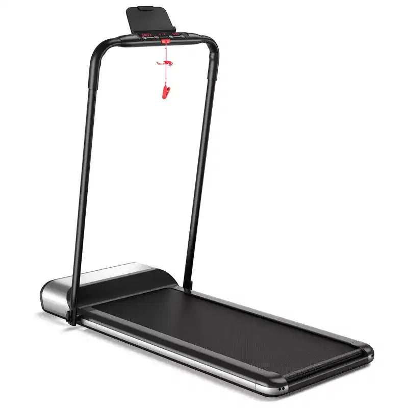 Tapis roulant pieghevole ultra sottile Costway senza installazione, macchina per esercizi fitness con 5 strati