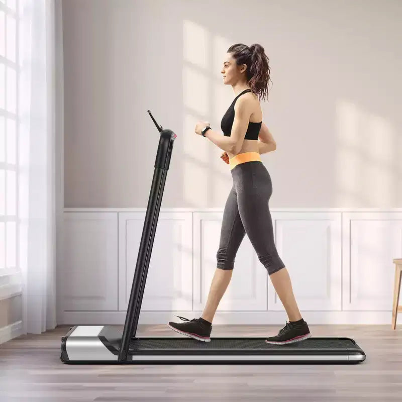 Tapis roulant pieghevole ultra sottile Costway senza installazione, macchina per esercizi fitness con 5 strati