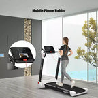 Tapis Roulant Elettrico Pieghevole Costway 2.25HP con Altoparlante Bianco\Nero\Blu