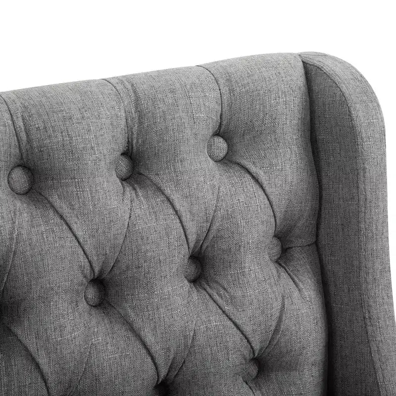 HOMCOM Set di 2 Sgabelli da Bar, Girevoli a 180°, Altezza 76cm con Poggiapiedi in Legno e Bottoni Decorativi