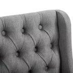 HOMCOM Set di 2 Sgabelli da Bar, Girevoli a 180°, Altezza 76cm con Poggiapiedi in Legno e Bottoni Decorativi