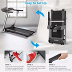 Tapis roulant elettrico pieghevole Costway, macchina da jogging, 10 programmi preimpostati, Bluetooth