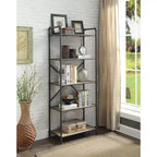 Itzel Bookcase Antique Oak/Sandy Gray - Acme Furniture