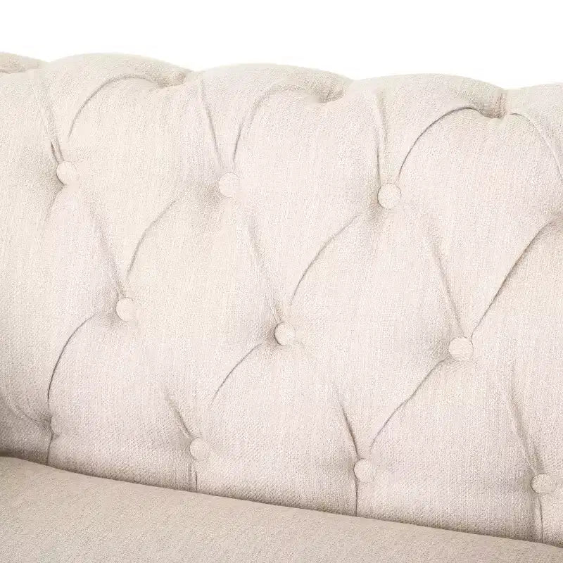 Poltrona club in tessuto trapuntato Castalia Chesterfield con finiture borchiate - Christopher Knight Home