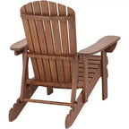 Teal Island Designs Fletcher Dark Wood Outdoor Reclining Adirondack Chairs Set of 2