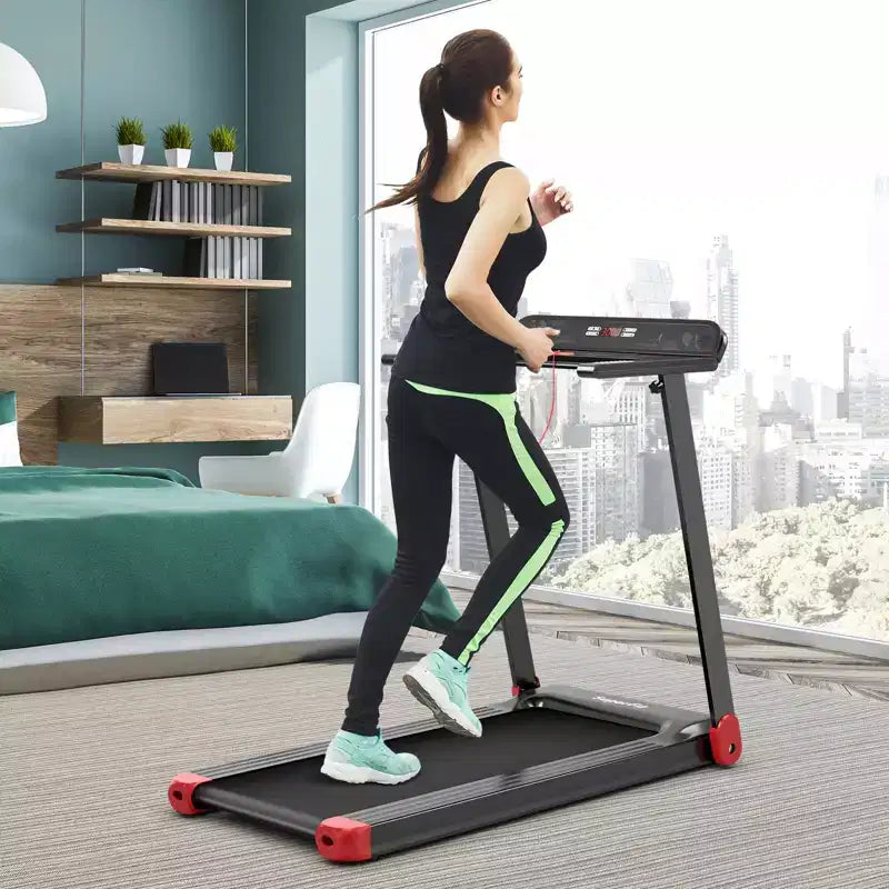 Tapis Roulant Elettrico Pieghevole Costway Macchina da Corsa Compatta con Controllo tramite APP e Altoparlante