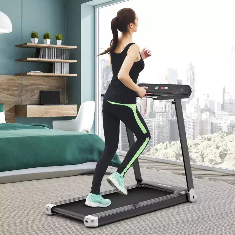 Tapis Roulant Elettrico Pieghevole Costway Macchina da Corsa Compatta con Controllo tramite APP e Altoparlante