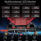 Tapis Roulant Elettrico Costway 2,25HP con Altoparlante Bluetooth e Controllo Tramite APP