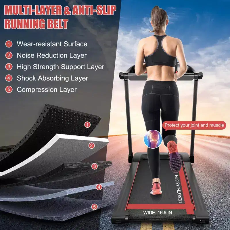 Tapis Roulant Elettrico Costway 2,25HP con Altoparlante Bluetooth e Controllo Tramite APP
