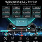 Tapis Roulant Elettrico Costway 2,25HP con Altoparlante Bluetooth e Controllo Tramite APP