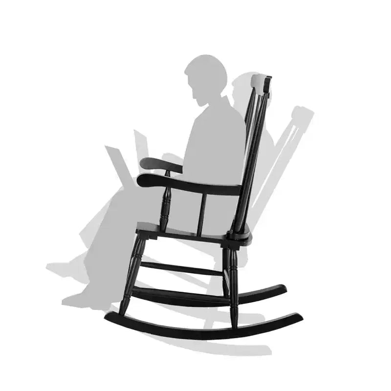 Outdoor Poplar Wood Rocking Chair - Captiva Designs