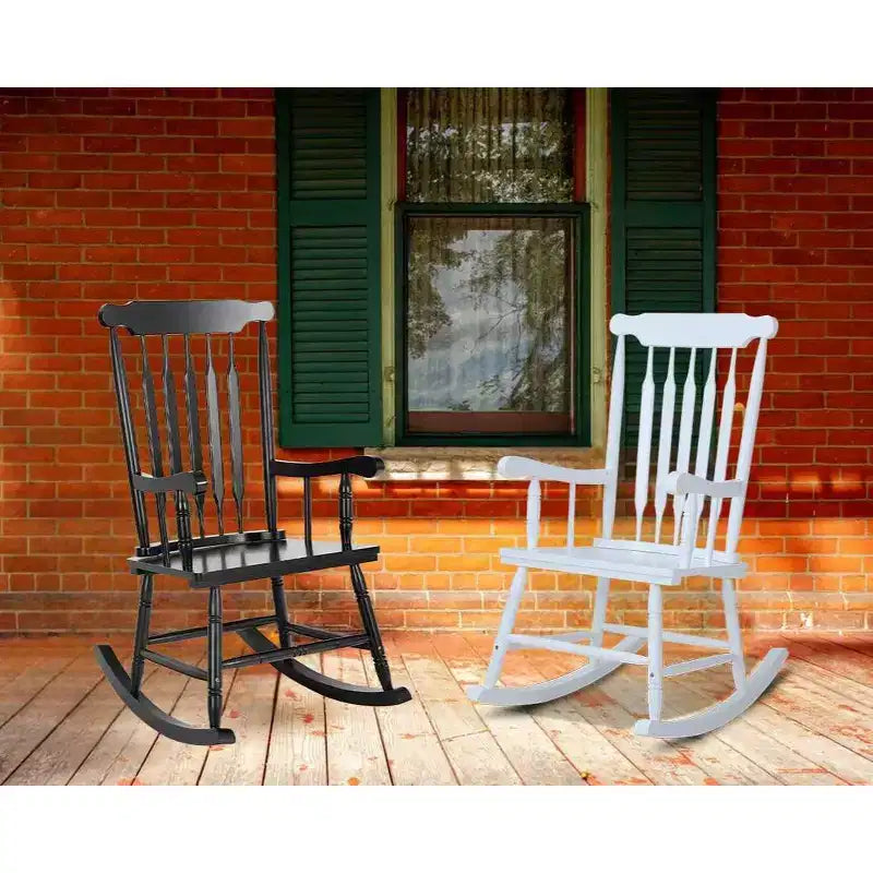 Outdoor Poplar Wood Rocking Chair - Captiva Designs