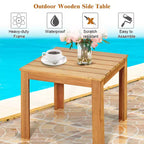 Costway 3PCS Patio Adirondack Chair Table Set Garden Deck Furniture