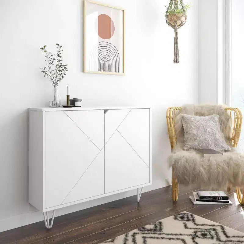 Slim 2 Door Storage Cabinet - Nexera