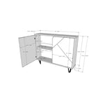 Slim 2 Door Storage Cabinet - Nexera