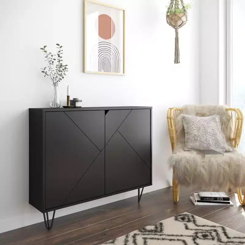 Slim 2 Door Storage Cabinet - Nexera