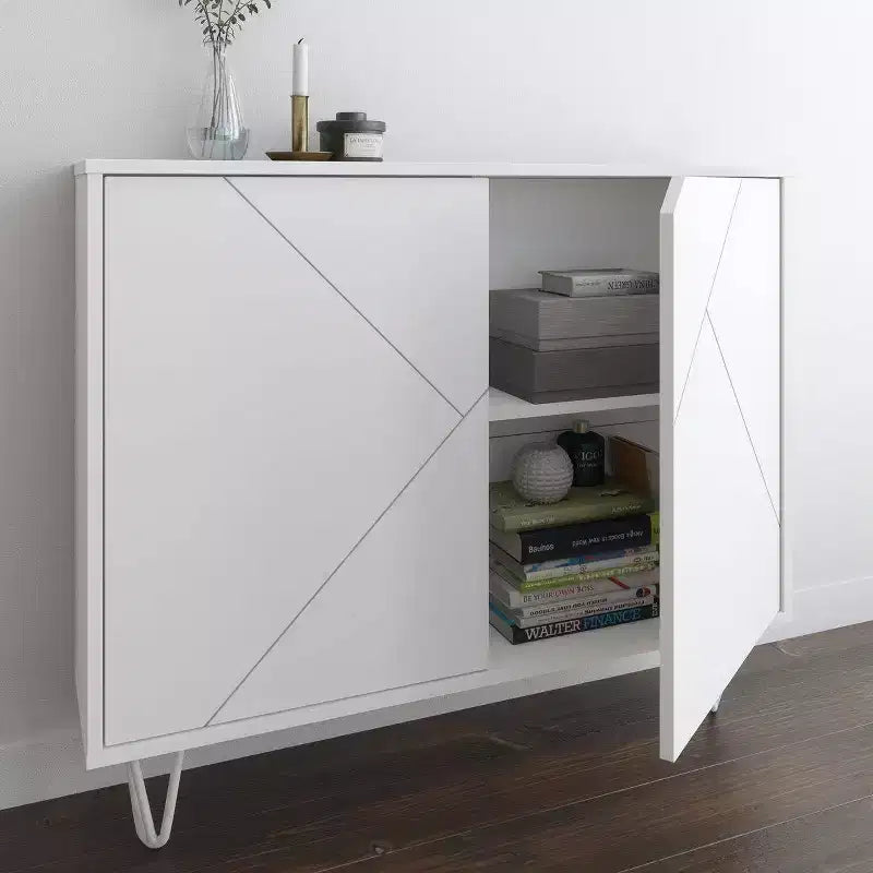Slim 2 Door Storage Cabinet - Nexera