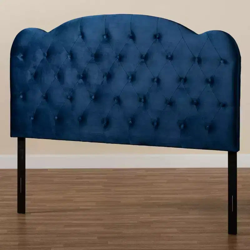 Clovis Velvet Fabric Upholstered Headboard - Baxton Studio