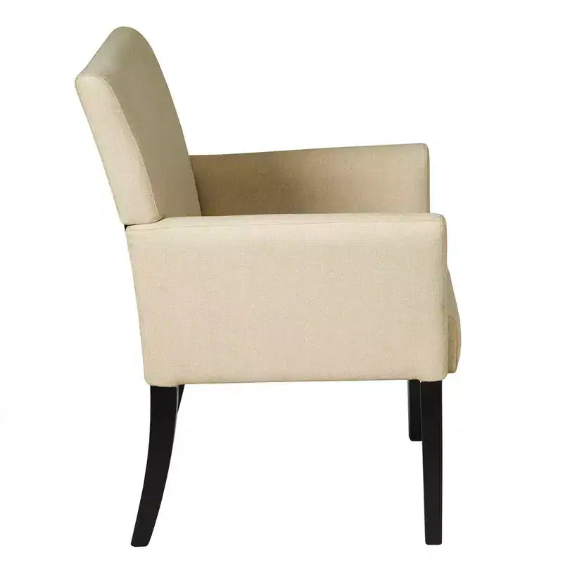 Costway Set of 2 Arm Chair Guest Chair Home Office w/ Wooden Legs